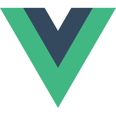 The logo of Vue.js