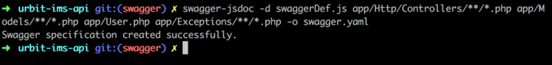 Example of swagger-jsdoc with php projects